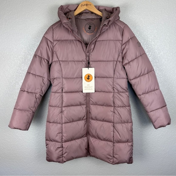 Save the Duck NWT Taylor Ultra Light Puffer Jacket M - Synthetic Down, Long - Picture 2 of 15